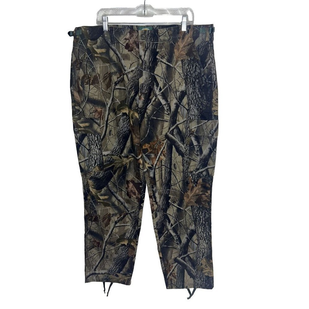 Cabela’s Real tree Hardwoods Hunting Pants Sz 40x32  Pockets Cotton Blend F1